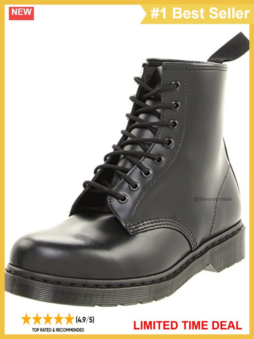 Unisex Adult 1460 Mono Smooth Leather Ankle Boots Combat Moto